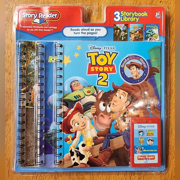 🆕️ Story Reader ~ 3 Storybook Library ~Monsters Inc. Toy Story 1 & 2 - Picture 1 of 6